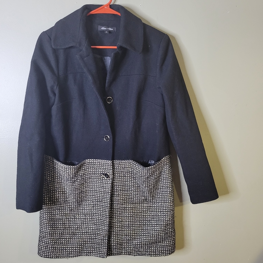 Alex + Alex Made in NYC Wool Peacoat Size S